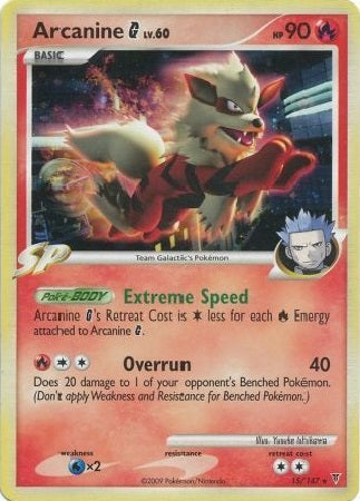 Arcanine G - 15/147 - Holo Rare - Theme Deck Exclusive available at 401 Games Canada