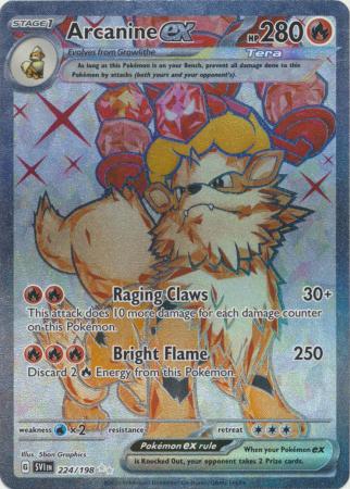 Arcanine ex - 224/198 - Full Art Ultra Rare available at 401 Games Canada