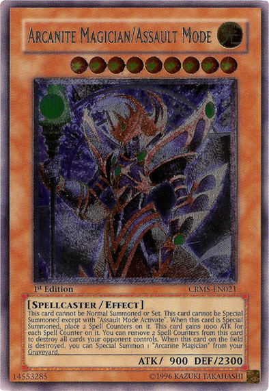 Arcanite Magician/Assault Mode - CRMS-EN021 - Ultimate Rare - 1st Edition available at 401 Games Canada