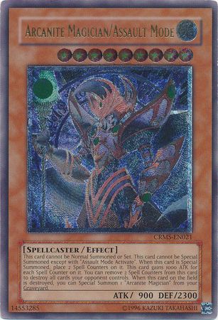 Arcanite Magician/Assault Mode - CRMS-EN021 - Ultimate Rare - Unlimited available at 401 Games Canada