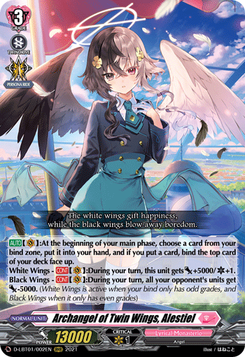 Archangel of Twin Wings, Alestiel - D-LBT01/002 - Triple Rare available at 401 Games Canada
