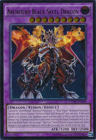 Archfiend Black Skull Dragon - CORE-EN048 - Ultimate Rare - Unlimited available at 401 Games Canada