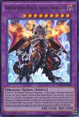 Archfiend Black Skull Dragon - CORE-EN048 - Ultra Rare - 1st Edition available at 401 Games Canada