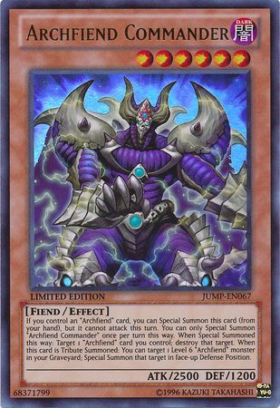 Archfiend Commander - JUMP-EN067 - Ultra Rare available at 401 Games Canada