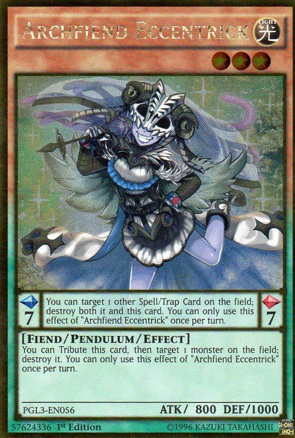 Archfiend Eccentrick - PGL3-EN056 - Gold Rare - 1st Edition available at 401 Games Canada