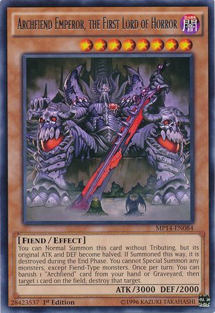 Archfiend Emperor, the First Lord of Horror - MP14-EN084 - Rare - 1st Edition available at 401 Games Canada