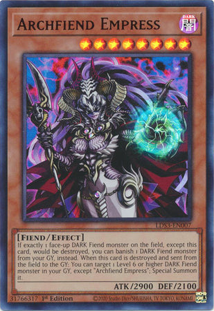 Archfiend Empress (Red) - LDS3-EN007 - Ultra Rare - 1st Edition available at 401 Games Canada