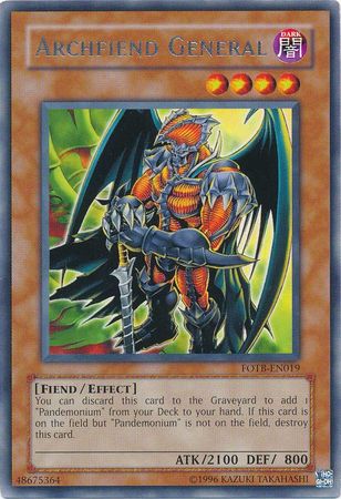 Archfiend General - FOTB-EN019 - Rare - Unlimited available at 401 Games Canada