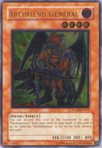 Archfiend General - FOTB-EN019 - Ultimate Rare - Unlimited available at 401 Games Canada