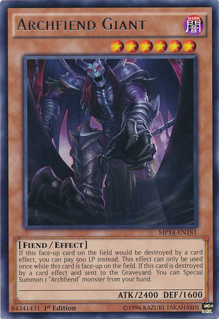 Archfiend Giant - MP14-EN181 - Rare - 1st Edition available at 401 Games Canada