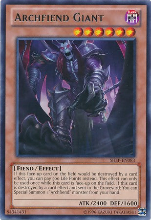 Archfiend Giant - SHSP-EN083 - Rare - Unlimited available at 401 Games Canada