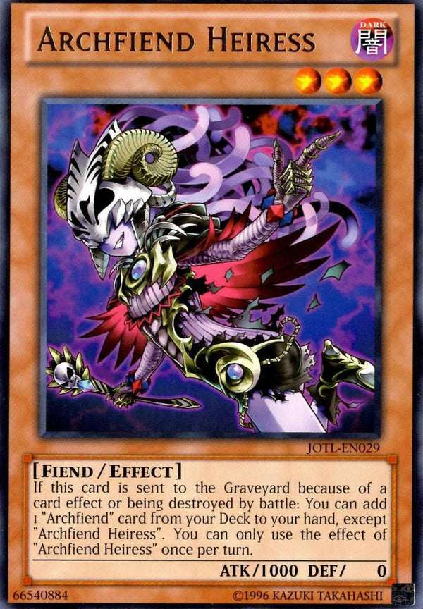 Archfiend Heiress - JOTL-EN029 - Rare - Unlimited available at 401 Games Canada