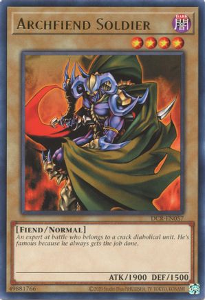 Archfiend Soldier - DCR-EN057 - Rare - Unlimited Worldwide available at 401 Games Canada