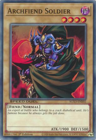 Archfiend Soldier - SGX3-ENE02 - Common - 1st Edition available at 401 Games Canada