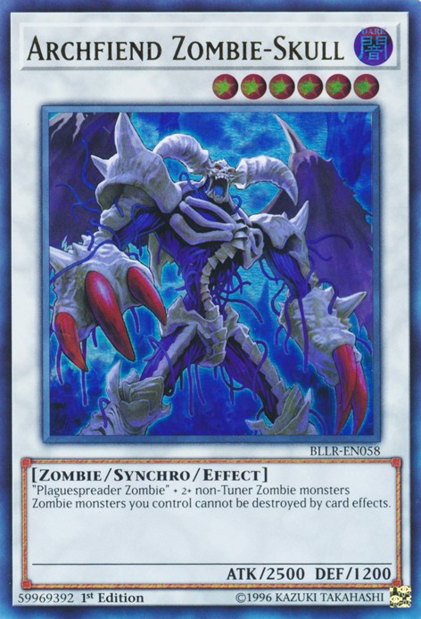 Archfiend Zombie-Skull - BLLR-EN058 - Ultra Rare - 1st Edition available at 401 Games Canada