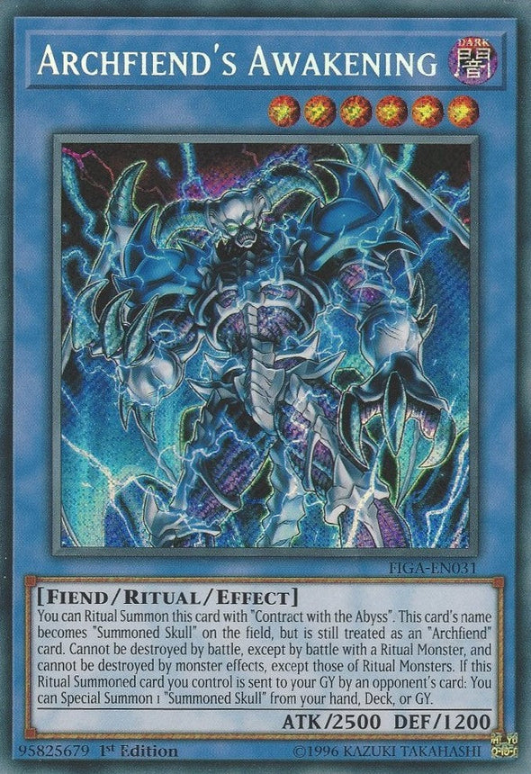 Archfiend's Awakening - FIGA-EN031 - Secret Rare - 1st Edition available at 401 Games Canada