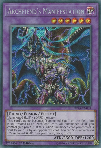 Archfiend's Manifestation - FIGA-EN034 - Secret Rare - 1st Edition available at 401 Games Canada