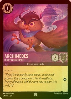 Archimedes (Highly Educated Owl) - 36/204 - Common (Foil) available at 401 Games Canada