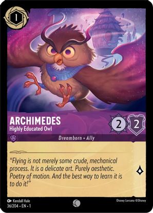 Archimedes (Highly Educated Owl) - 36/204 - Common available at 401 Games Canada