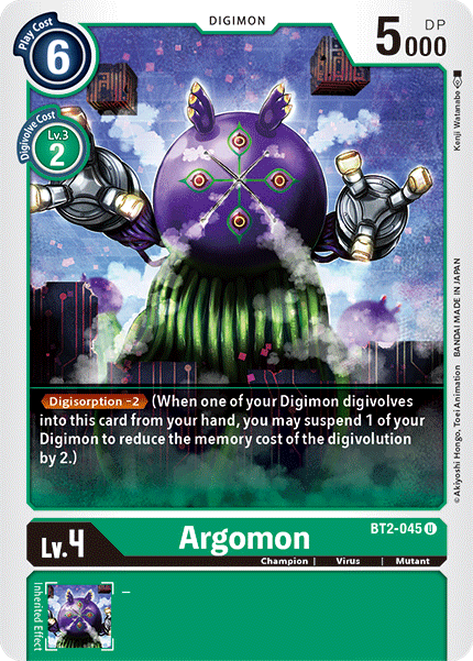 Argomon - BT2-045 - Uncommon available at 401 Games Canada