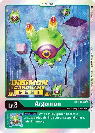 Argomon (Digimon Card Game Fest 2022) - BT2-004 - Promo available at 401 Games Canada