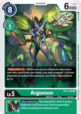 Argomon (Official Tournament Pack Vol.2) - BT2-047 - Promo available at 401 Games Canada