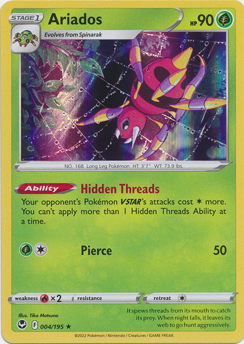 Ariados - 004/195 - Holo Rare available at 401 Games Canada