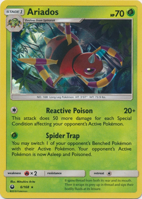 Ariados - 6/168 - Holo Rare available at 401 Games Canada