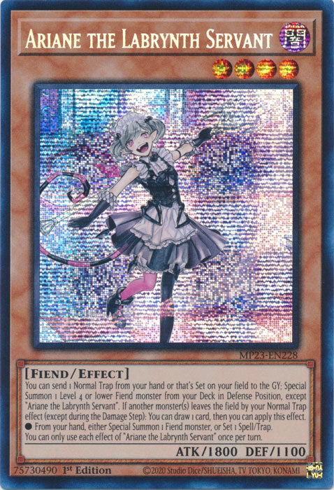 Ariane the Labrynth Servant - MP23-EN228 - Prismatic Secret Rare - 1st Edition available at 401 Games Canada