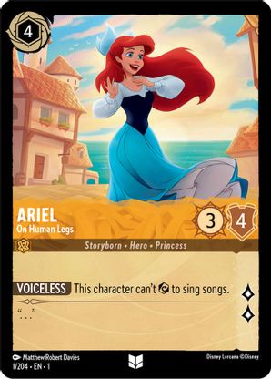 Ariel (On Human Legs) - 1/204 - Uncommon available at 401 Games Canada