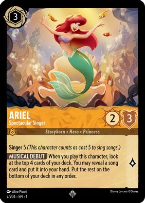 Ariel (Spectacular Singer) - 2/204 - Super Rare available at 401 Games Canada