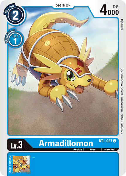 Armadillomon - BT1-027 - Common available at 401 Games Canada