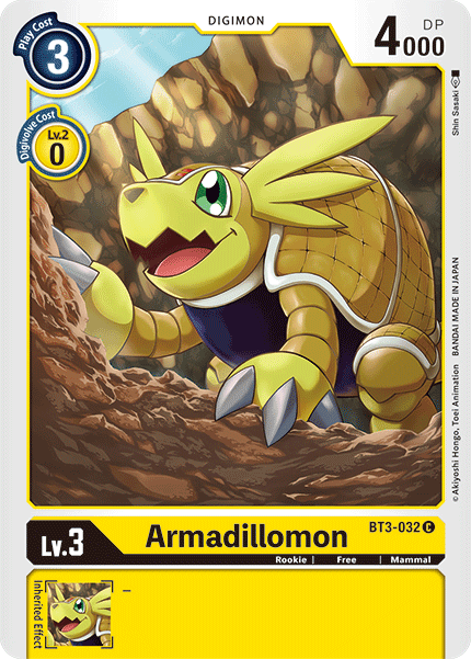 Armadillomon - BT3-032 - Common available at 401 Games Canada