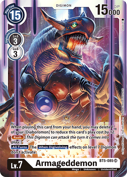 Armageddemon - BT5-085 - Super Rare available at 401 Games Canada