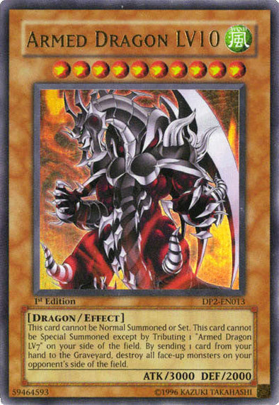 Armed Dragon LV10 - DP2-EN013 - Ultra Rare - 1st Edition available at 401 Games Canada