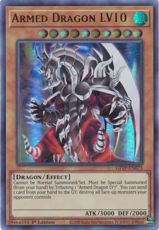 Armed Dragon LV10 - GFTP-EN075 - Ultra Rare - 1st Edition available at 401 Games Canada