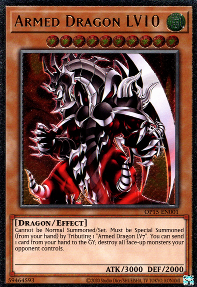 Armed Dragon LV10 - OP15-EN001 - Ultimate Rare available at 401 Games Canada