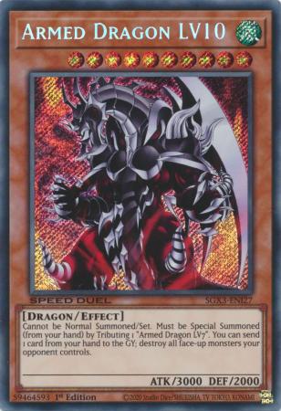 Armed Dragon LV10 - SGX3-ENI27 - Secret Rare - 1st Edition available at 401 Games Canada