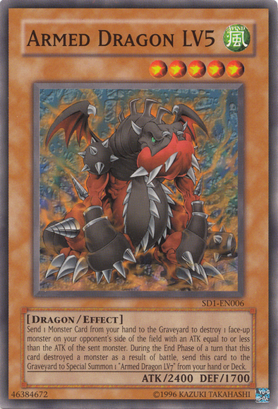 Armed Dragon LV5 - SD1-EN006 - Common - Unlimited available at 401 Games Canada