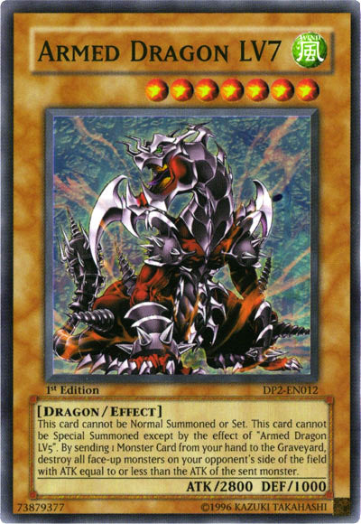 Armed Dragon LV7 - DP2-EN012 - Super Rare - 1st Edition available at 401 Games Canada