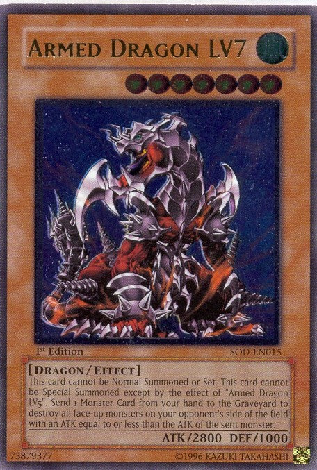 Armed Dragon LV7 - SOD-EN015 - Ultimate Rare - 1st Edition available at 401 Games Canada