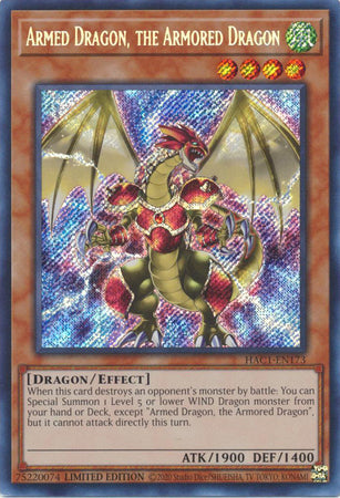 Armed Dragon, the Armored Dragon - HAC1-EN173 - Secret Rare available at 401 Games Canada