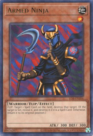 Armed Ninja - LOB-EN106 - Rare - Unlimited Worldwide available at 401 Games Canada