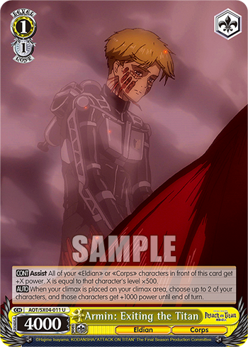 Armin: Exiting the Titan - AOT/SX04-E011 - Uncommon available at 401 Games Canada