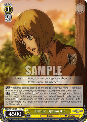 Armin: Optimistic - AOT/SX04-E108S - PR (Foil) available at 401 Games Canada