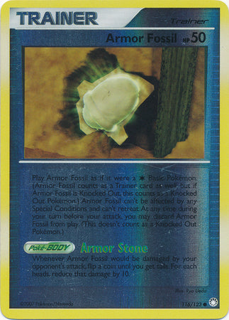 Armor Fossil - 116/123 - Common - Reverse Holo available at 401 Games Canada