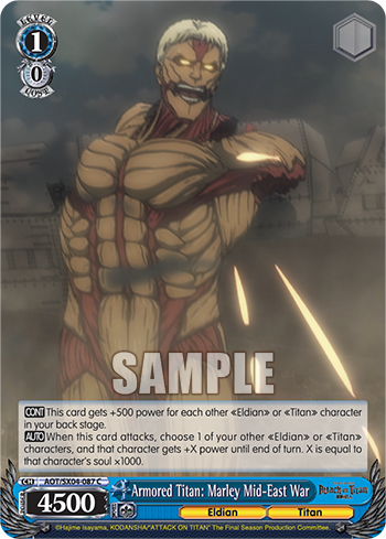 Armored Titan: Marley Mid-East War - AOT/SX04-E087 - Common available at 401 Games Canada