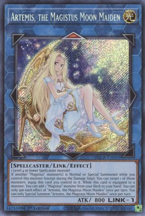 Artemis, the Magistus Moon Maiden - BLCR-EN095 - Secret Rare - 1st Edition available at 401 Games Canada