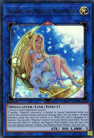 Artemis, the Magistus Moon Maiden - GEIM-EN008 - Ultra Rare - 1st Edition available at 401 Games Canada