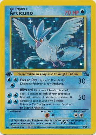 Articuno - 2/62 - Holo - 1st Edition available at 401 Games Canada